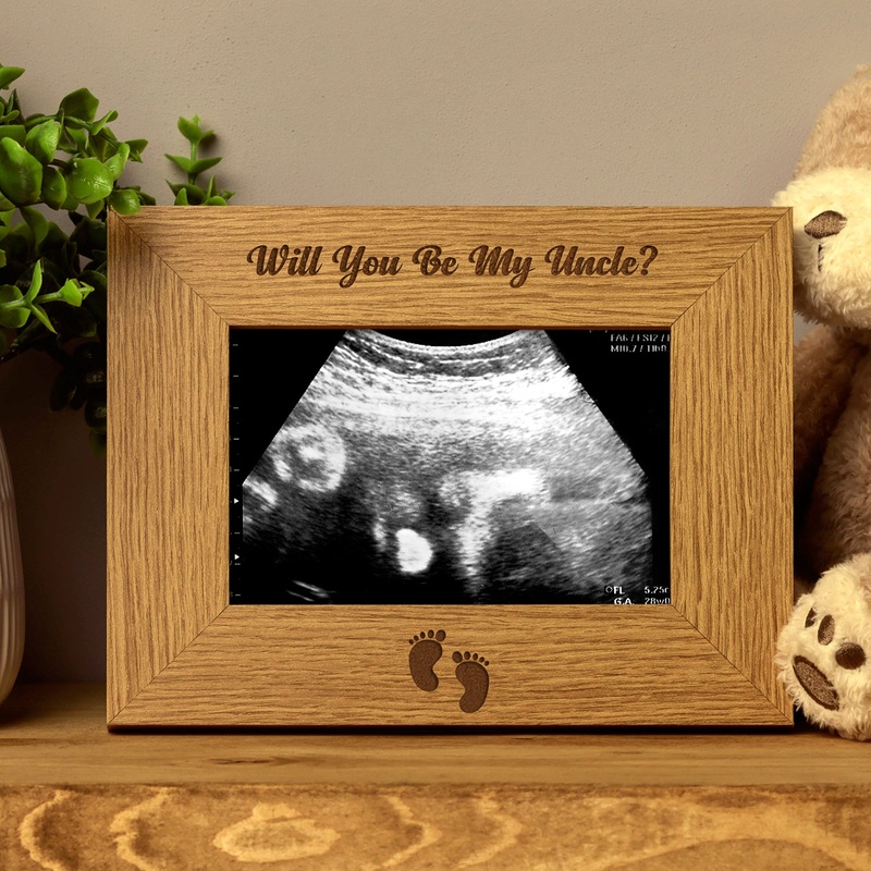 Will You Be My Uncle Baby Scan Photo Frame