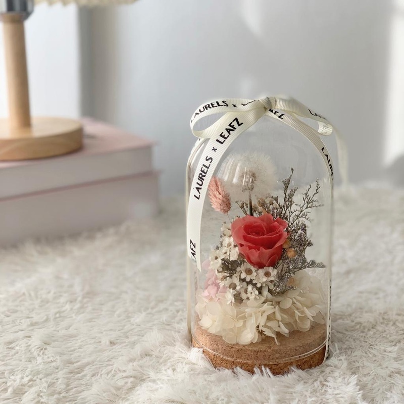 520 Everlasting Dandelions Bell Jar (Johor Bahru Delivery Only)