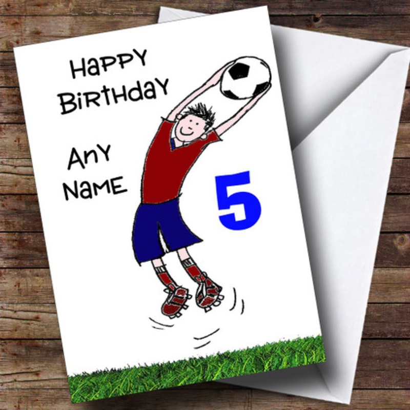 Any Age Football Fan Personalised Birthday Card – The Card Zoo