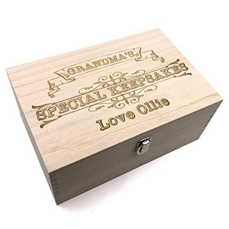 Raised Words Grandma Gift Personalised Special Keepsake Box Gift