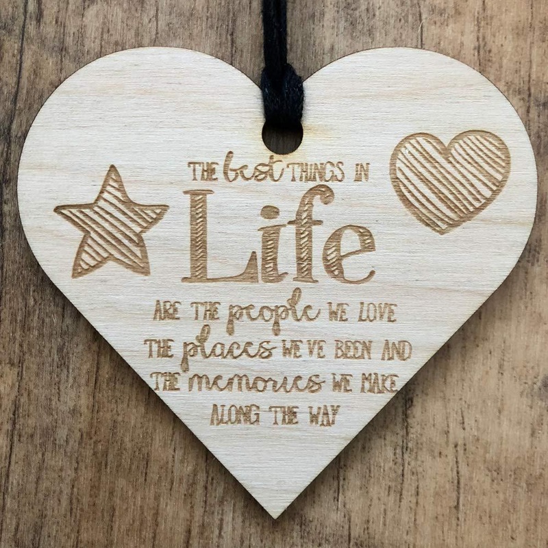 The best things in life Wooden Plaque Gift