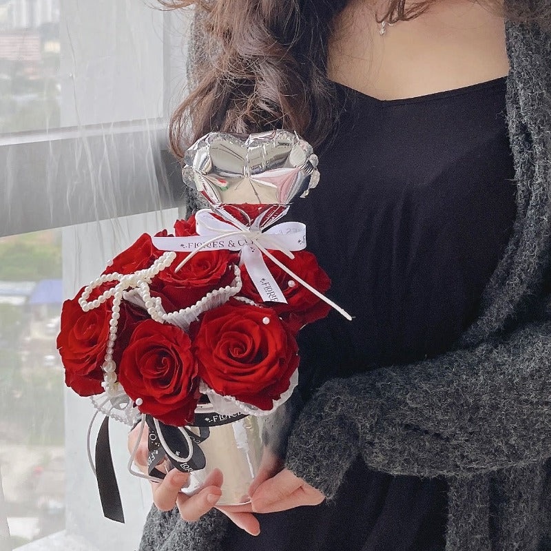 Classic Red Rose Box (Sliver) | (Klang Valley Delivery)