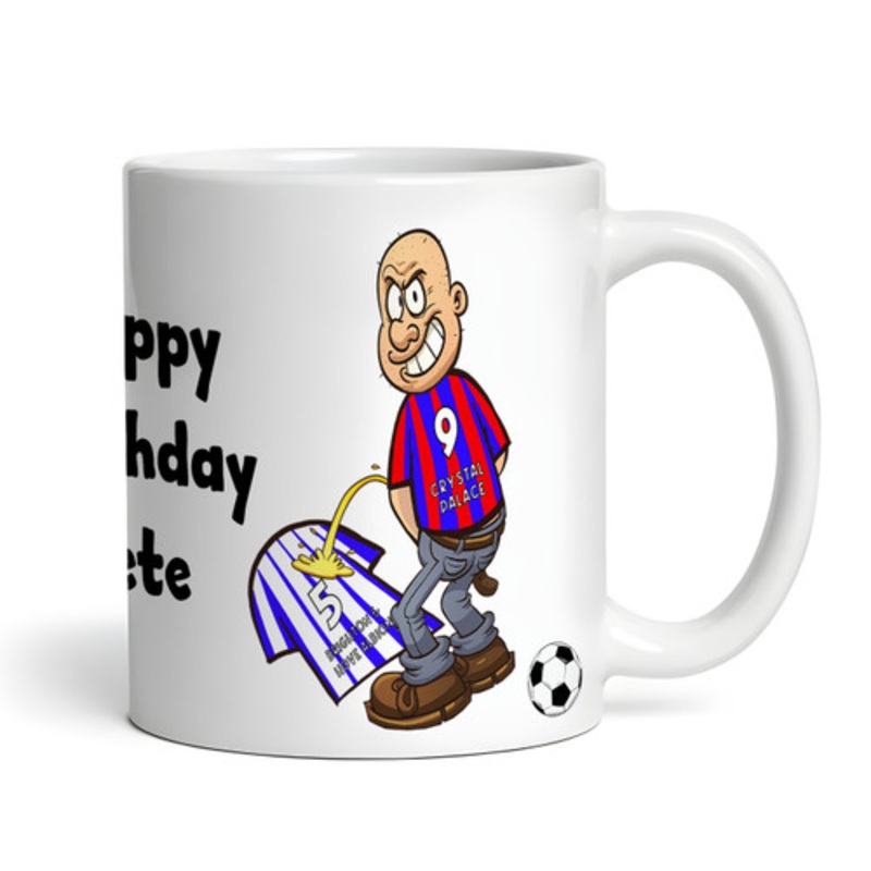 Crystal Palace Weeing On Brighton Funny Football Gift Team Personalised Mug – The Card Zoo