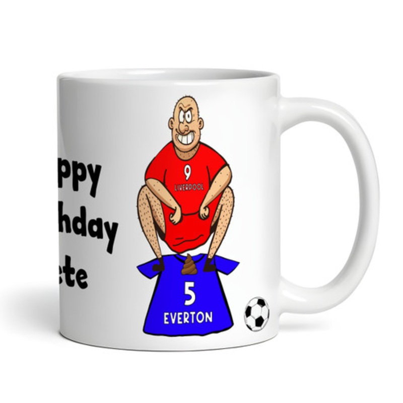 Liverpool Shitting On Everton Funny Football Gift Team Rivalry Personalised Mug – The Card Zoo