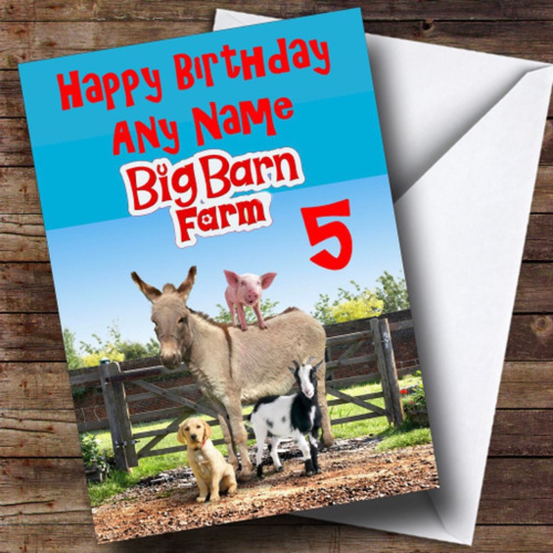 Big Barn Farm Personalised Birthday Card – The Card Zoo