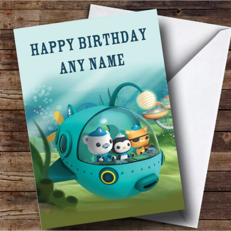 Personalised The Octonauts Sub Children’s Birthday Card – The Card Zoo