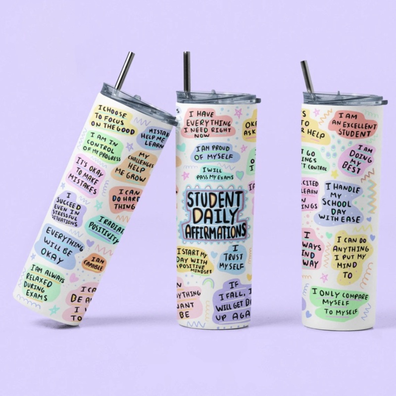 Student Daily Affirmations Tumbler