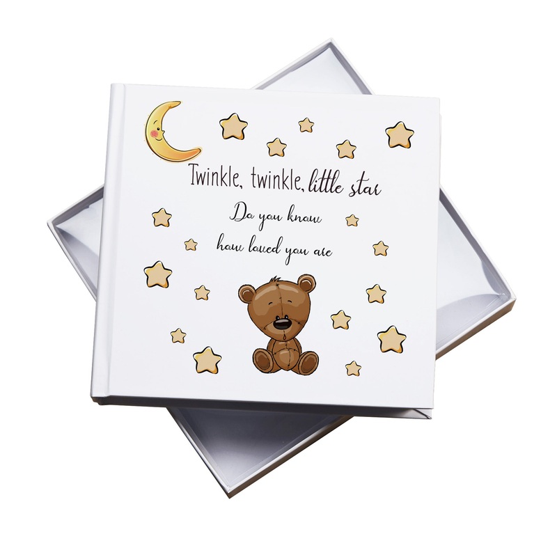 Twinkle Little Star Baby Photo Album, Teddy Bear Design, Nursery Memory Book with Gift Box Pack of 5 Wholesale Trade