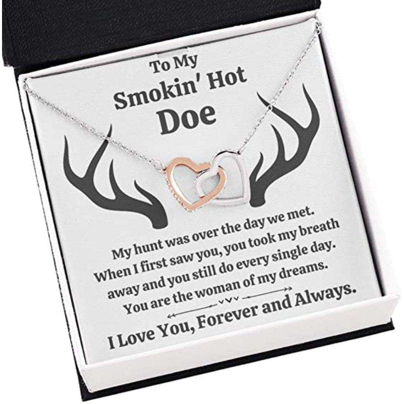 Wife Necklace, To My Smokin Hot Doe dreams Necklace. Gift For Fiance, Girlfriend, Future Wife