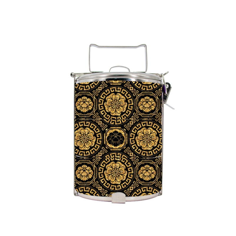 BDARI Tiffin Carrier – Golden Flower (Nationwide Delivery)