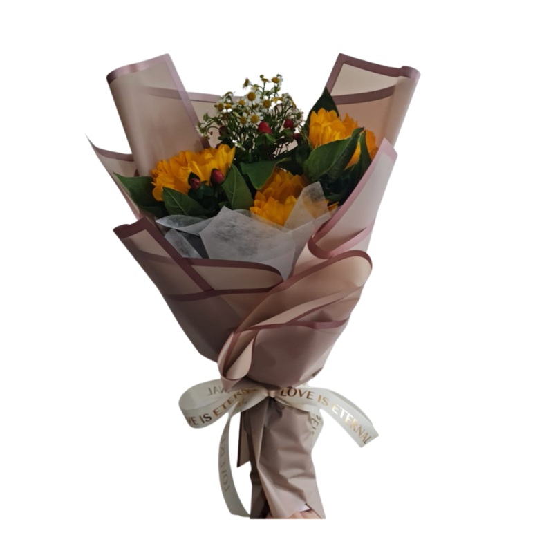 [Fresh Flower] Sunflower with Chamomile (Klang Valley Delivery Only)