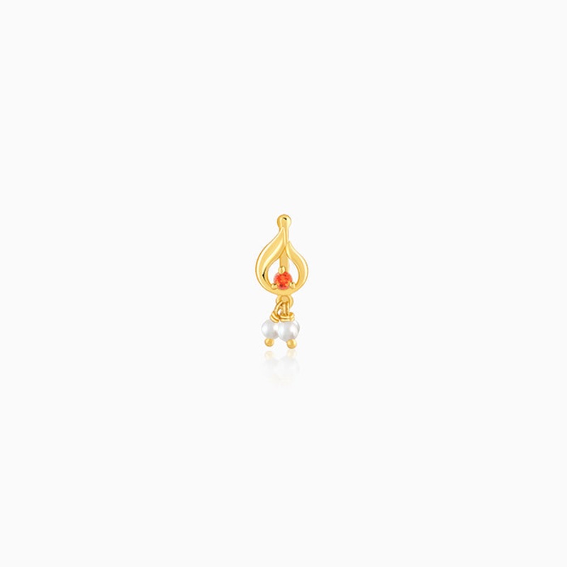 Golden Iris Nosepin (Clip on)