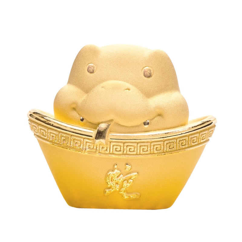 Serpent of Wealth Ingot | Luxury Gift 99.9% 24K Gold Plated | (Nationwide Delivery)