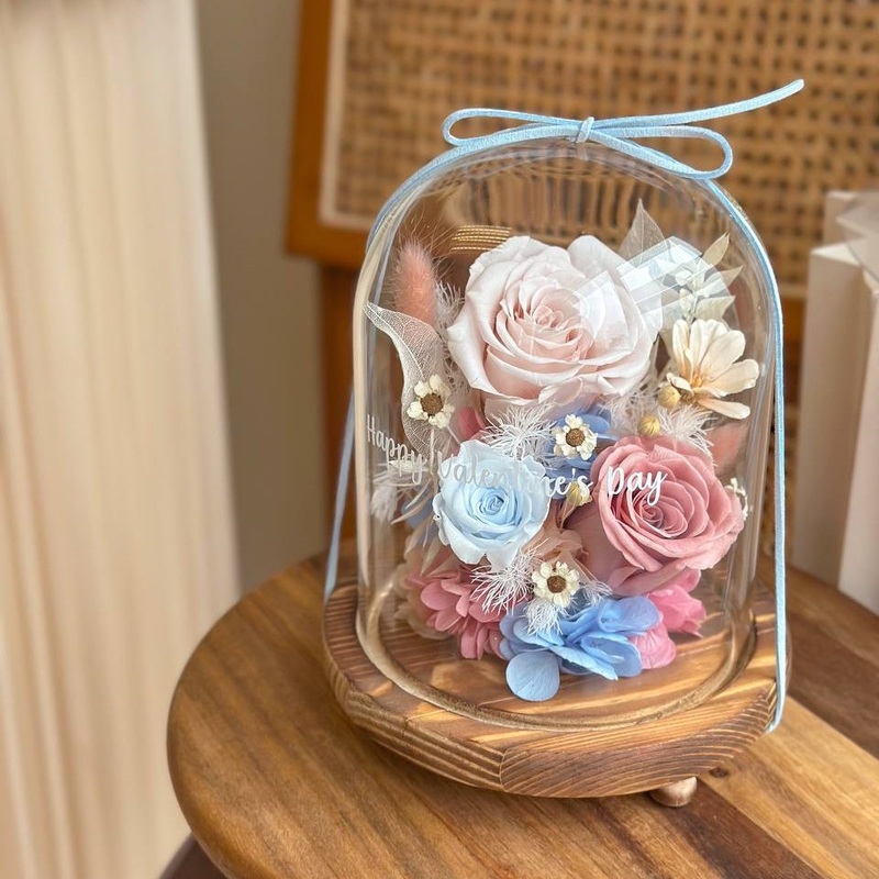 Vean Preserved Flower Bell Jar (Klang Valley Delivery Only)