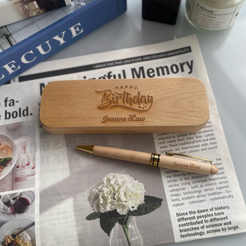 Personalized Wooden Pen Set (Nationwide Delivery)