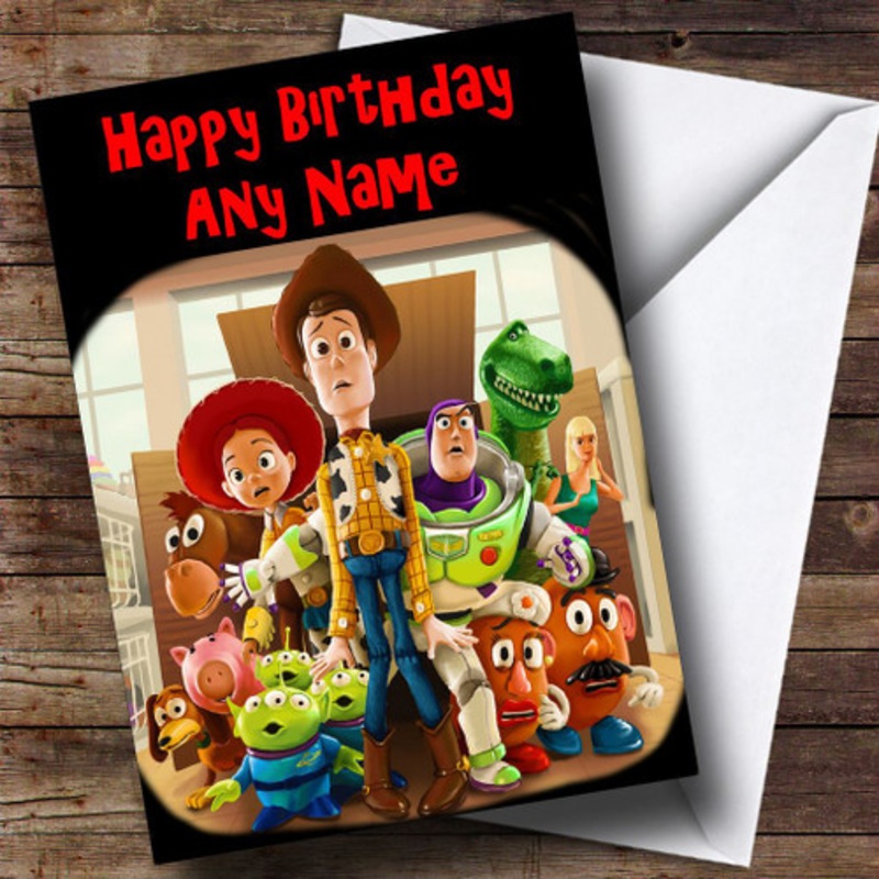 Toy Story All Characters Personalised Birthday Card – The Card Zoo
