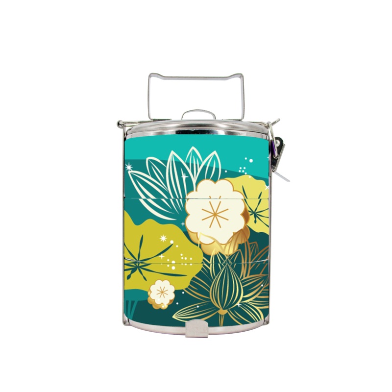 BDARI Tiffin Carrier – Enlightenment Lotus Flower (Nationwide Delivery)
