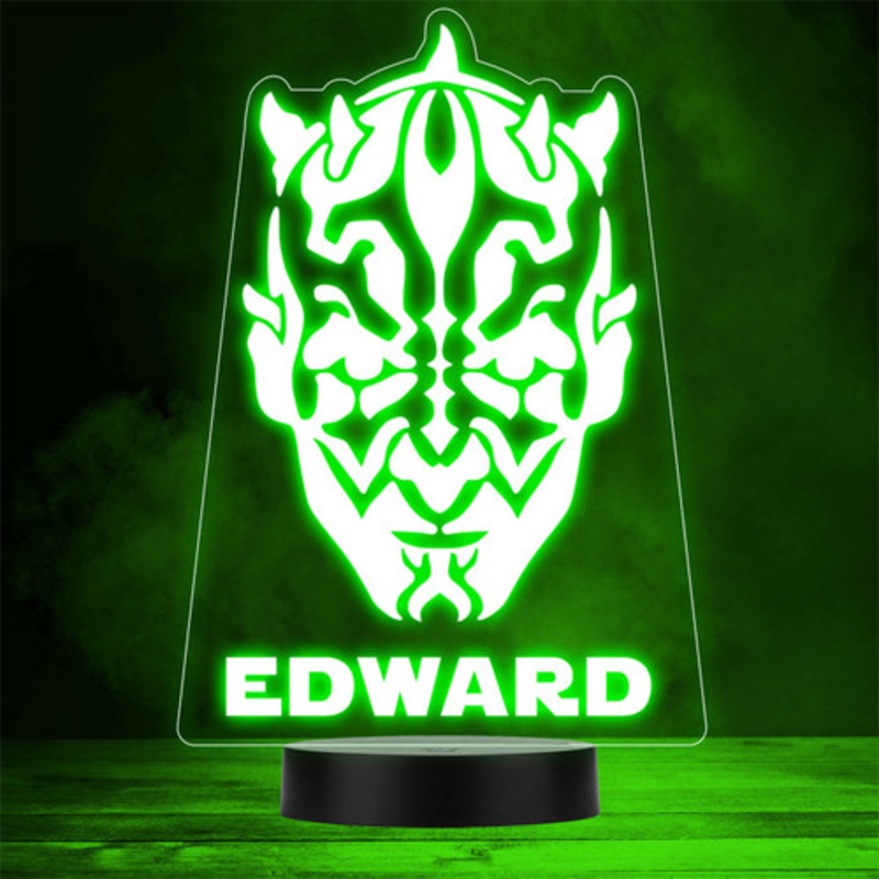 Star Wars Darth Maul Personalised Gift Colour Changing LED Lamp Night Light – The Card Zoo