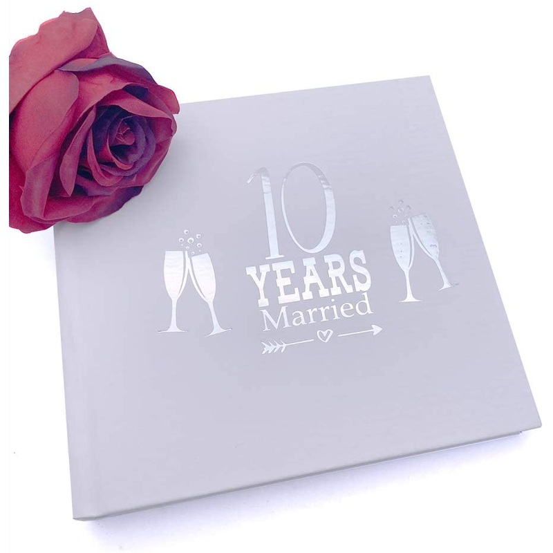 10th Anniversary Gift Photo Album For 50 x 6 by 4 Photos