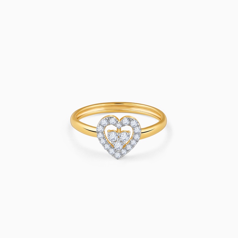Gold Dil Lab Grown Diamond Ring
