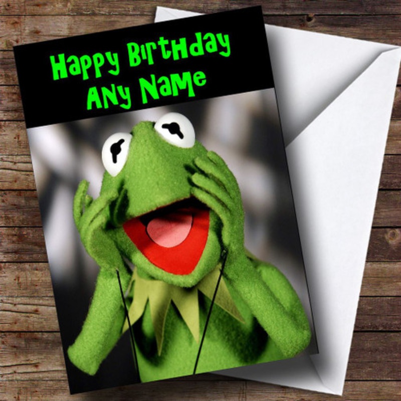 Kermit The Frog Personalised Birthday Card – The Card Zoo