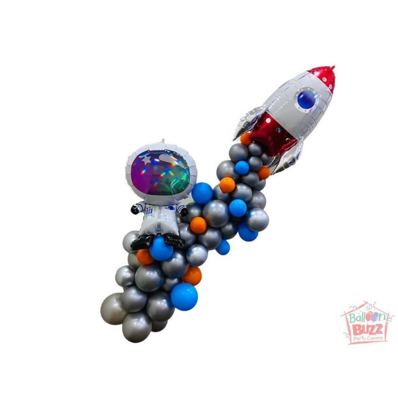 Outer Space Garland Hanging with Rocket And Astronaut