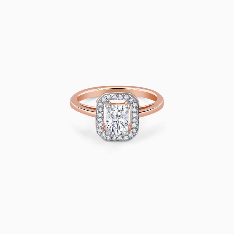 Rose Gold Magnum Solitaire Lab Grown Diamond Ring
