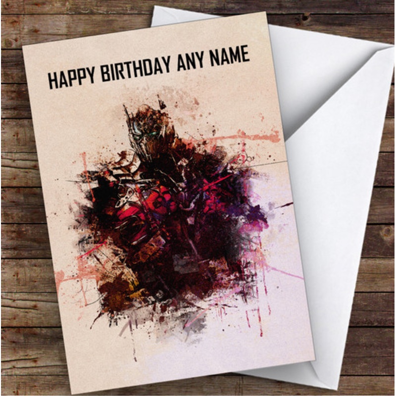 Transformers Optimus Prime Vintage Watercolour Children’s Kids Birthday Card – The Card Zoo