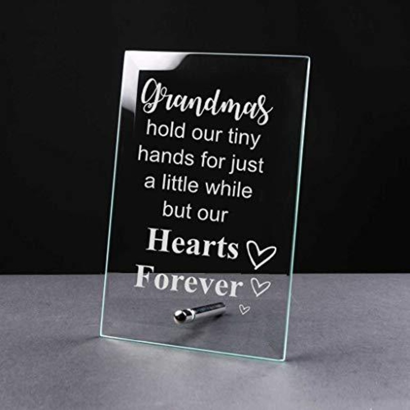 Grandma Gift Glass Plaque With Sentiment