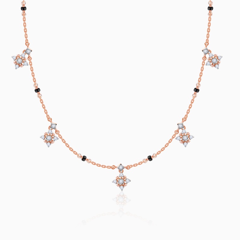 Rose Gold Charmer Diamond Necklace