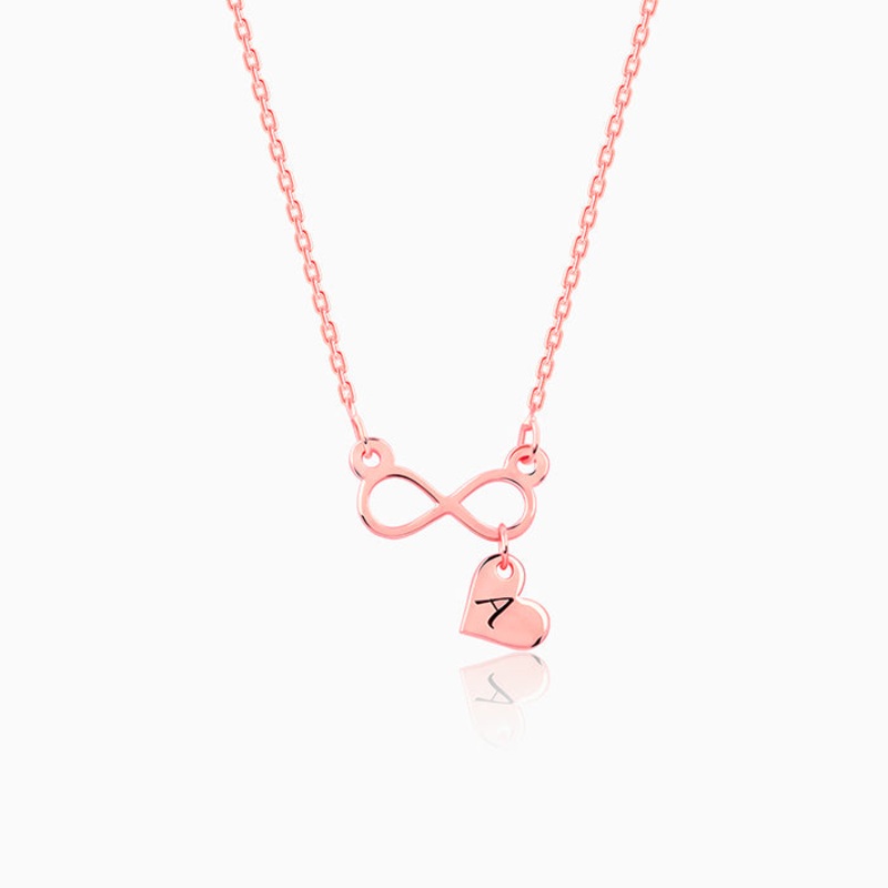 Rose Gold Personalised Endless Echo Necklace