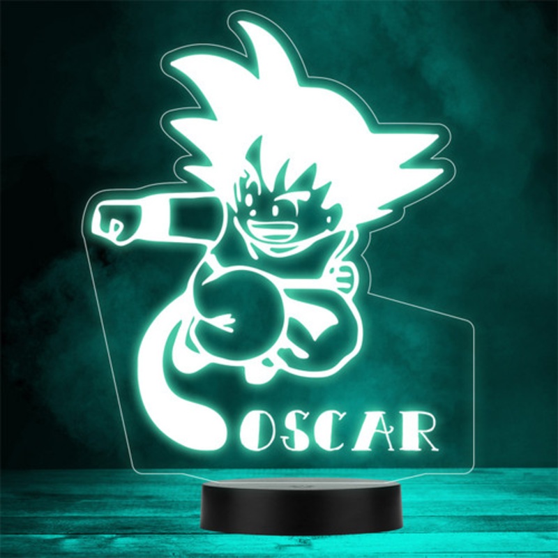 Dragon Ball Z Anime Characters Personalised Gift Colour Change LED Night Light – The Card Zoo
