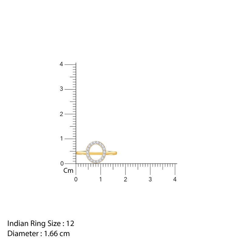 Gold Circular Radiant Lab Grown Diamond Ring