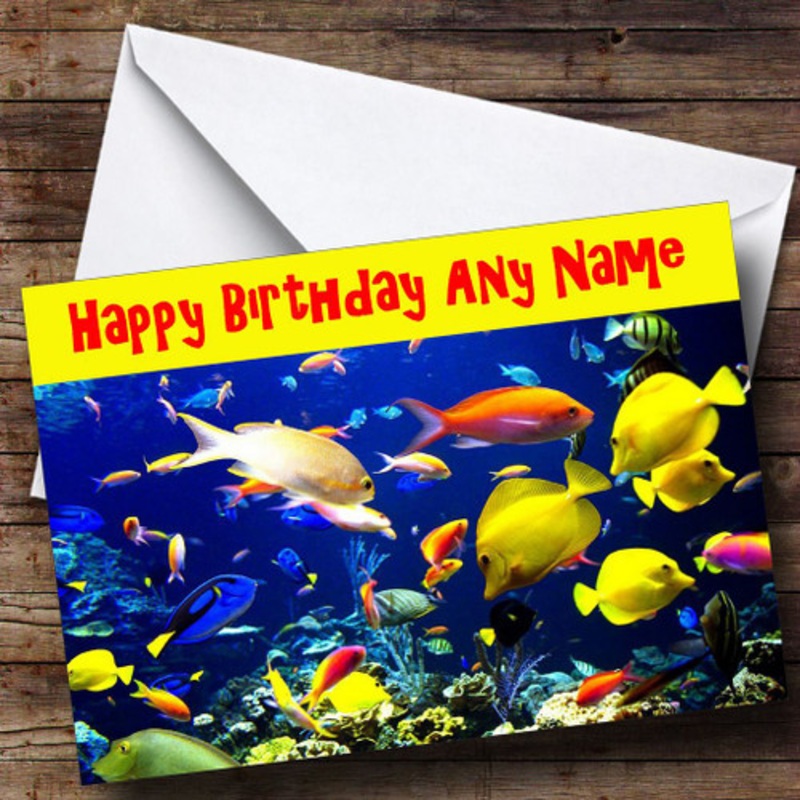 Marine Fish Personalised Birthday Card – The Card Zoo