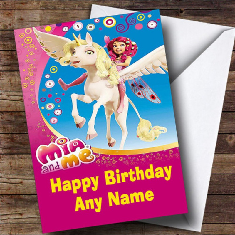 Pink Mia And Me Personalised Children’s Birthday Card – The Card Zoo