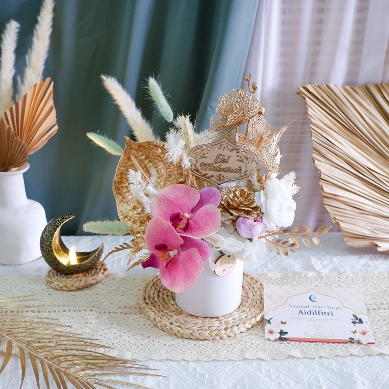 Riang Raya Artificial Flower Centerpiece (Klang Valley Delivery Only)