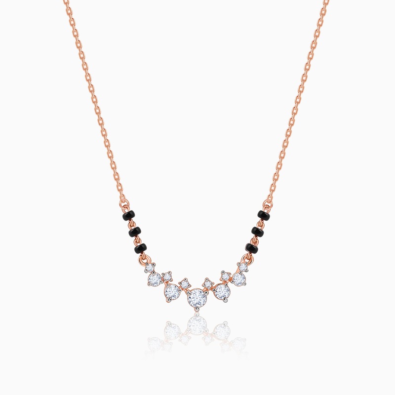 Rose Gold Nisha Lab Grown Diamond Mangalsutra