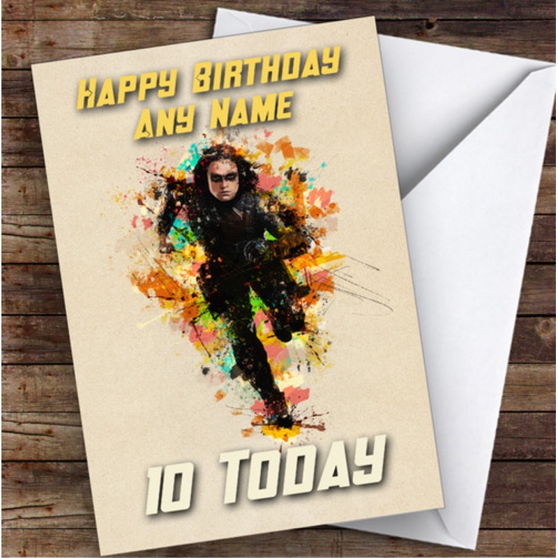 Watercolour Bucky Barnes Children’s Kids Personalised Birthday Card – The Card Zoo