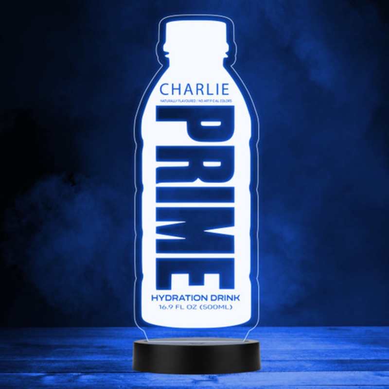 Prime Hydration Energy Drink Bottle KSI Logan Paul Fans LED Colour Night Light – The Card Zoo
