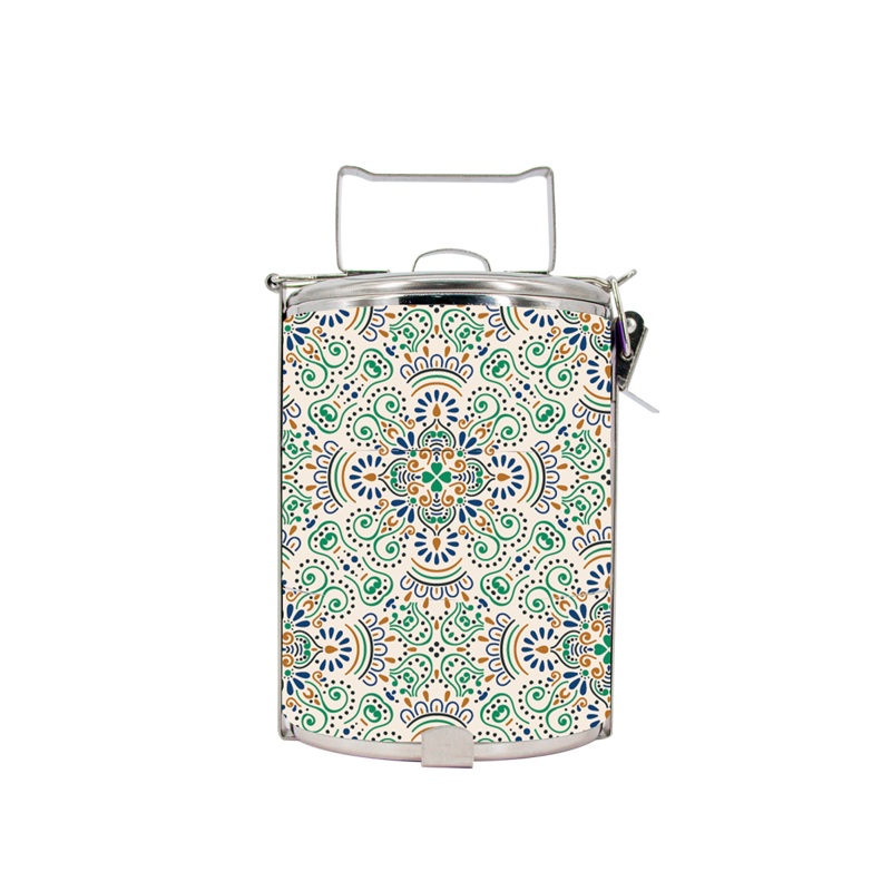 BDARI Tiffin Carrier – Green Mandala (Nationwide Delivery)