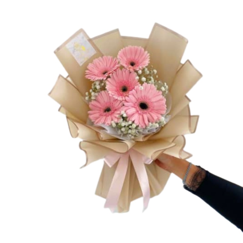 [Fresh Flower] Pink Daisy Bouquet (Klang Valley Delivery Only)