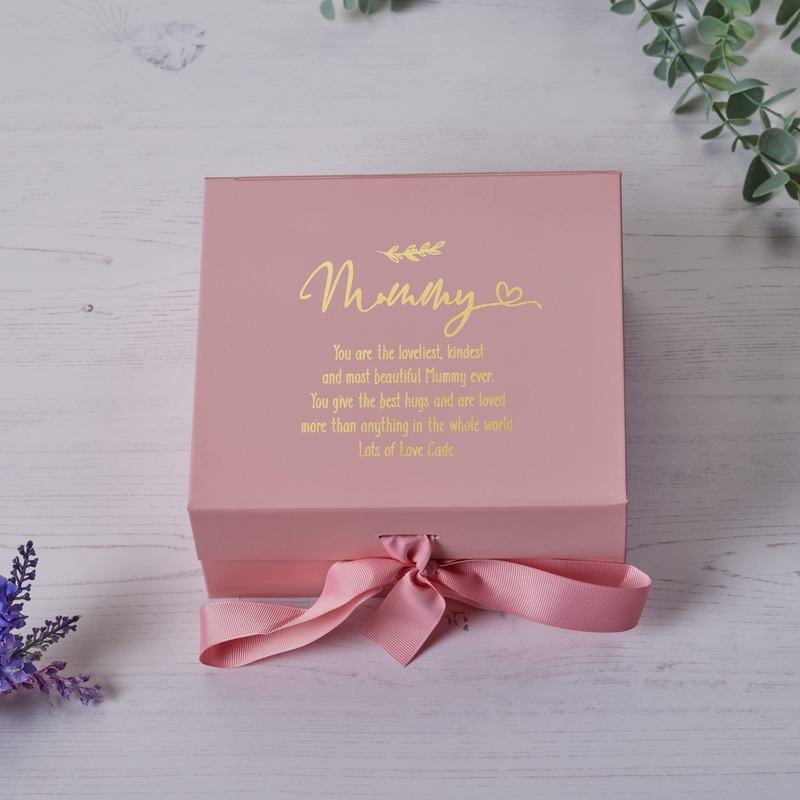 Personalised Mummy Pink Gift Box With Sentiment