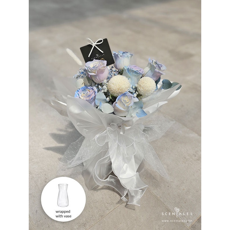 Scentales Love Prism Flower Bouquet with Vase (Johor Bahru Delivery)