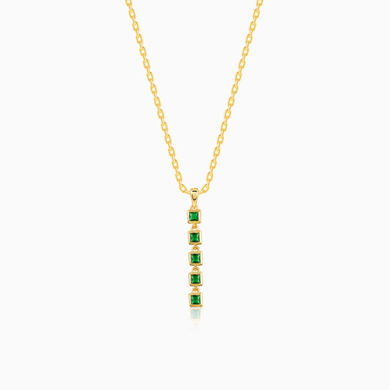 Golden Verdant Elegance Necklace