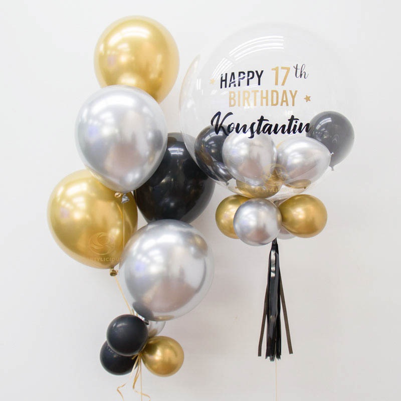 Isabella Bubble Balloon Bouquet (Klang Valley Delivery Only)