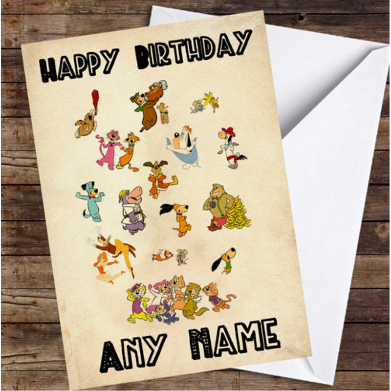 Hanna-Barbera Retro Characters Personalised Birthday Card – The Card Zoo