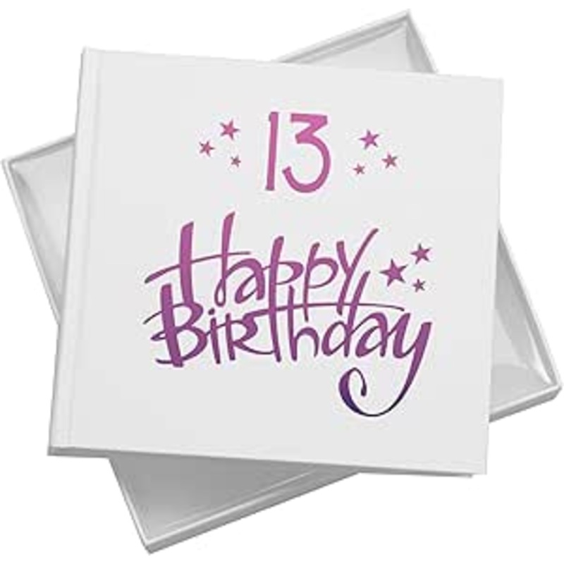 13th Birthday White Photo Album Gift For Him Or Her 50 x 6×4 Photos Pack of 5 Wholesale Trade