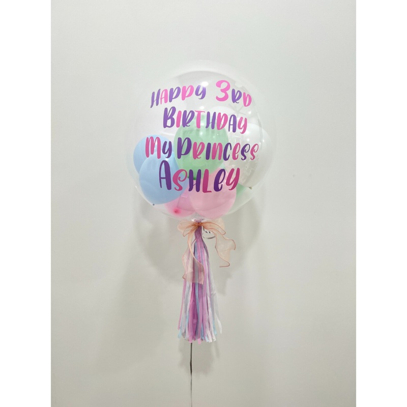 24 (Pastel Mix) Bubble Balloon (Klang Valley Delivery)
