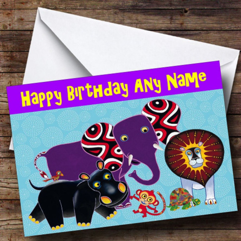 Tinga Tinga Personalised Birthday Card – The Card Zoo