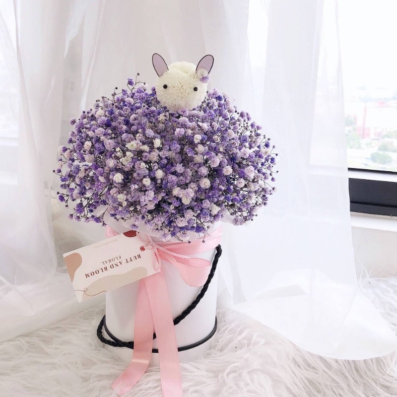 Baby Breath Bunny Box (Purple)